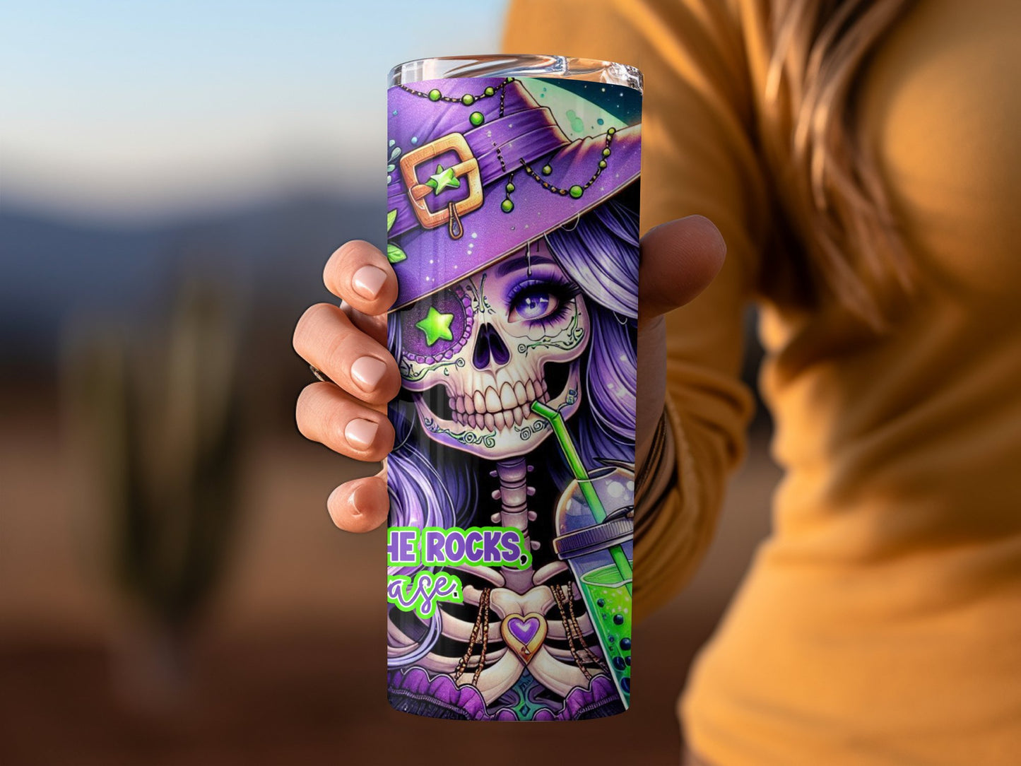 The Rocks Halloween Skull Witch Tumbler product
