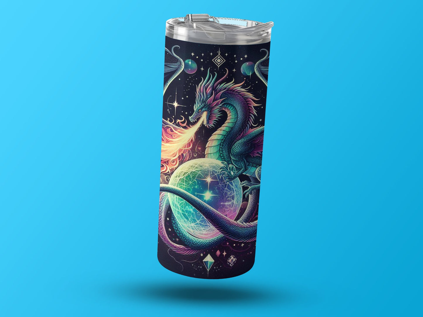 Mystical Dragon Illustration Travel Tumbler product
