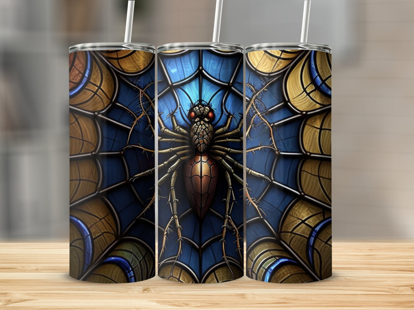 Intricate Spider Web Design Tumbler product