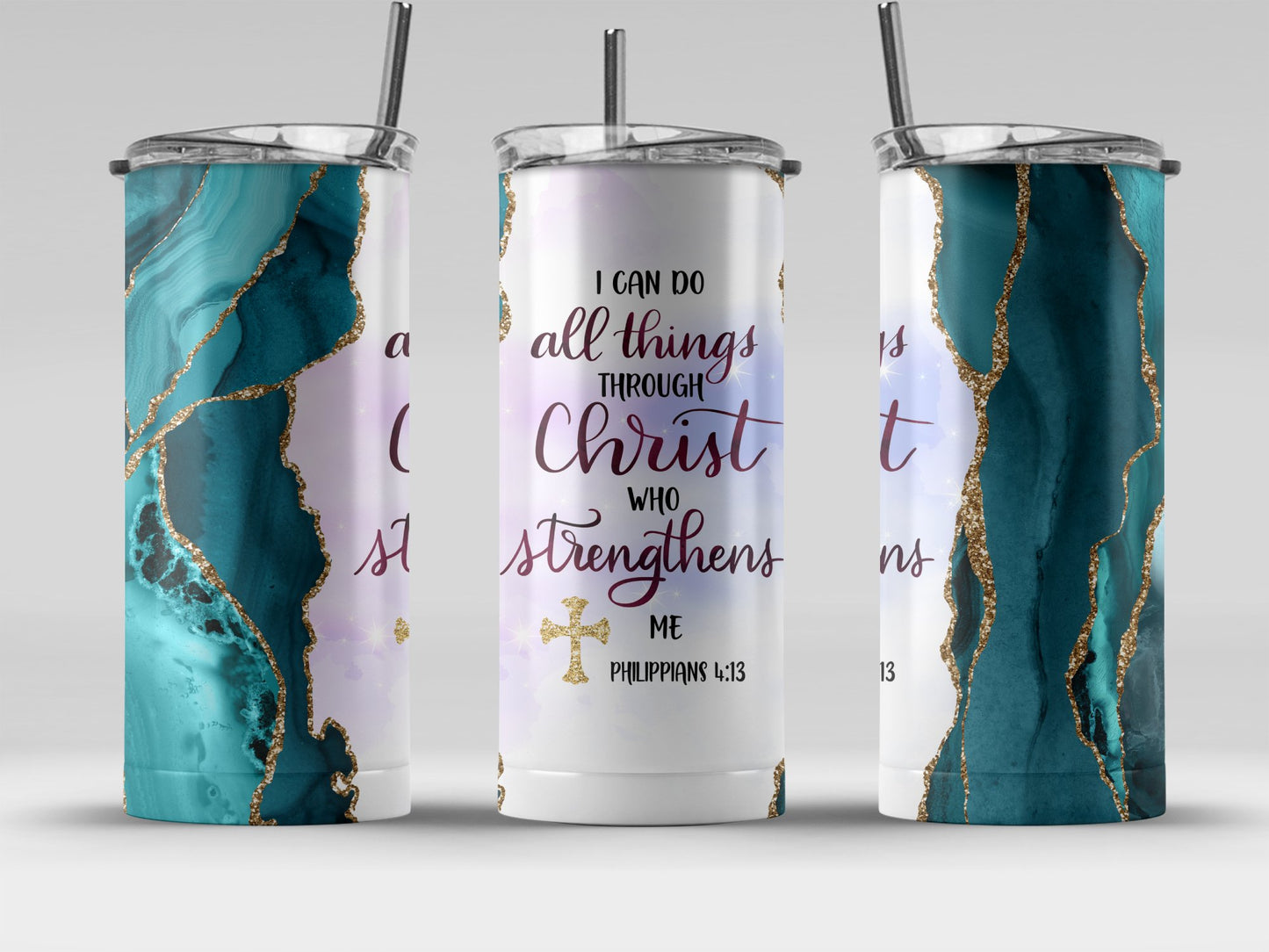 Motivational Philippians 4 13 Insulated Tumbler product