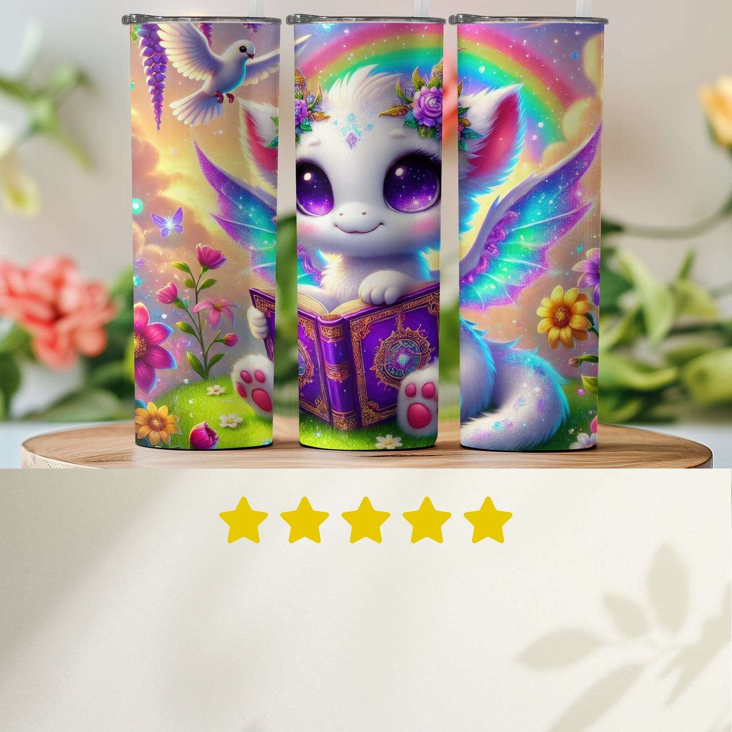 Mystic Fantasy Kitten Stainless Steel Tumblers product