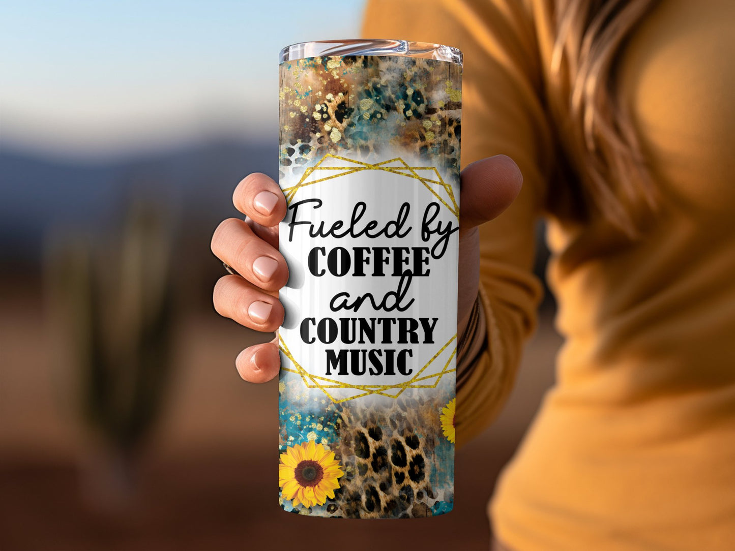 Fueled by Coffee and Country Music Tumbler product type