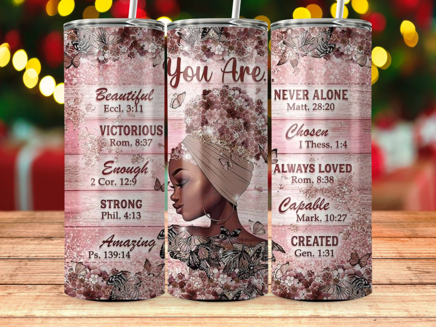 Beautiful Empowering Messages Tumbler Product