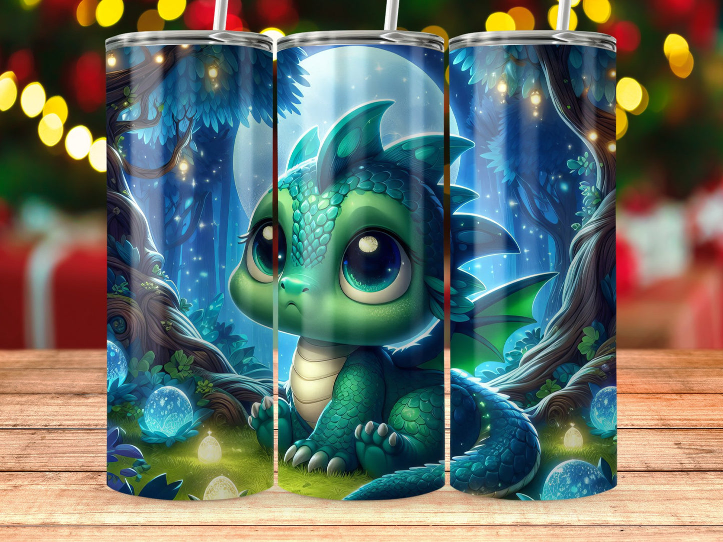 Adorable Dragon With Sparkling Eyes Tumbler product