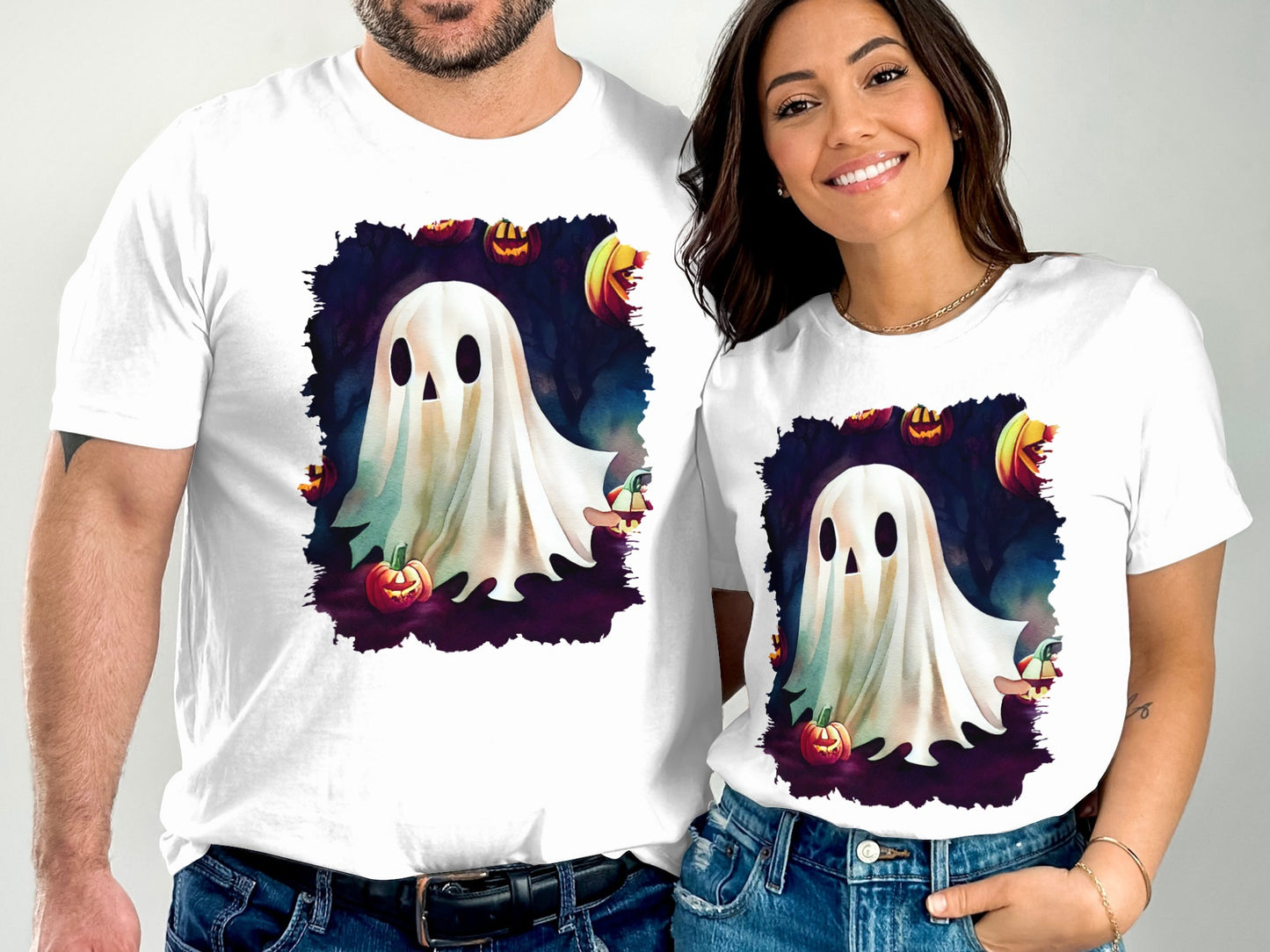 Halloween Ghost Design Family Matching T-shirt product type