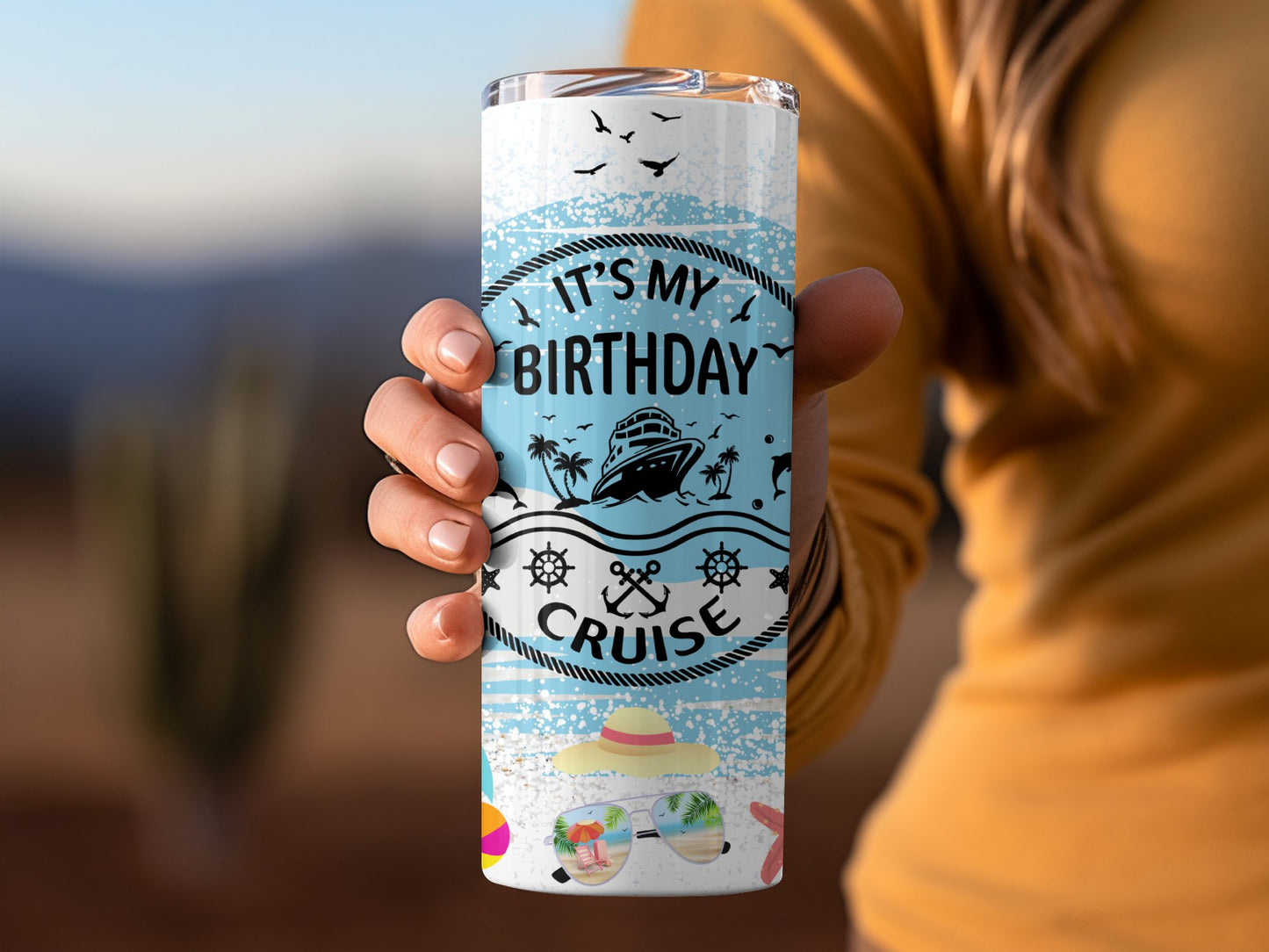 It's My Birthday Cruise Themed Tumbler Product