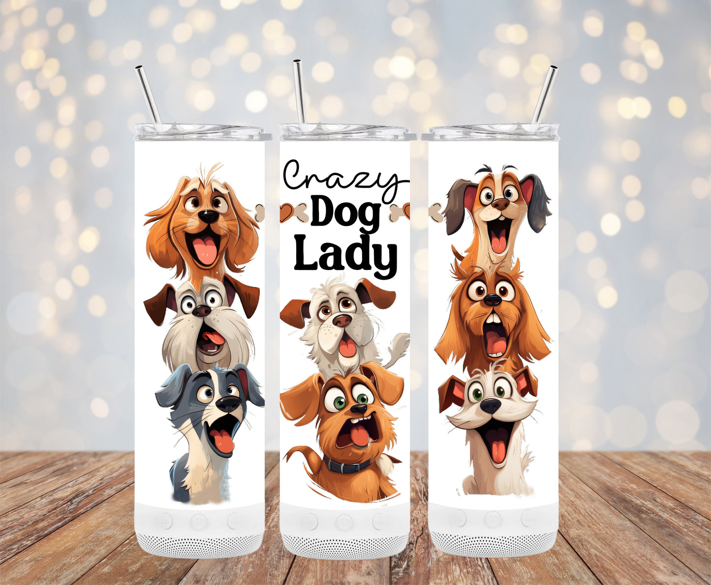 Crazy Dog Lady Tumbler--91876