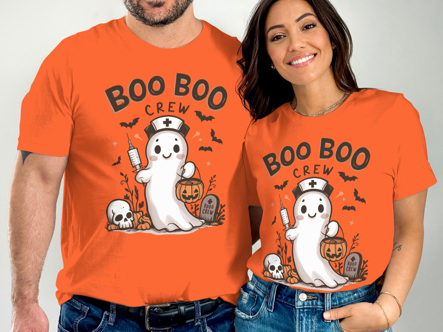 Matching Halloween Boo Crew Ghost Shirts product type