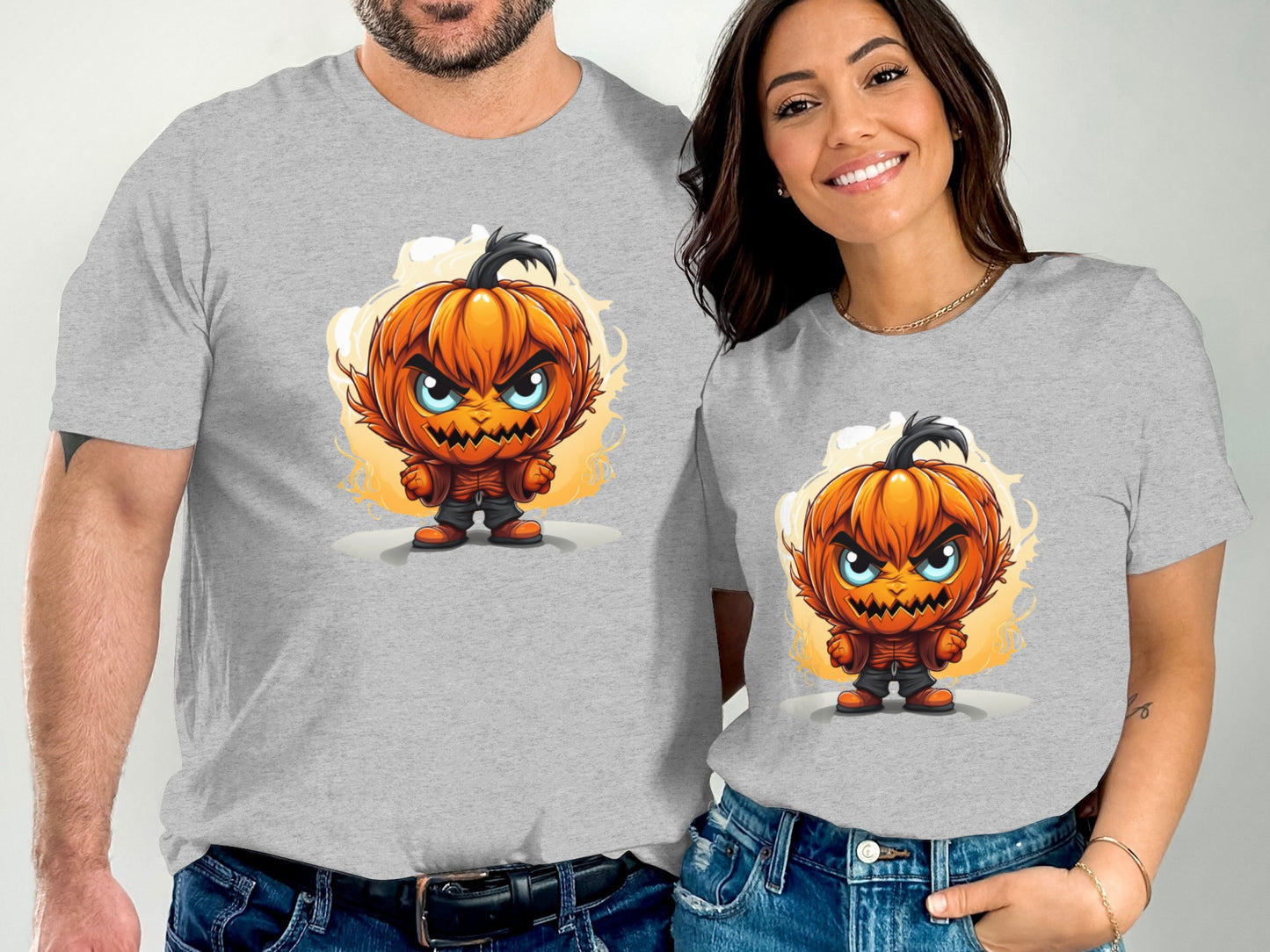 Halloween Ready Angry Pumpkin Graphic T-Shirt product type