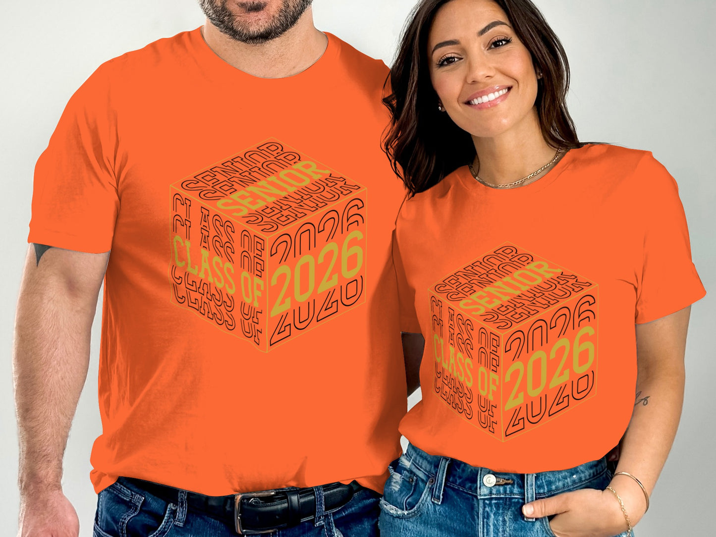 Class of 2026 Senior Cube Design T-Shirt product type