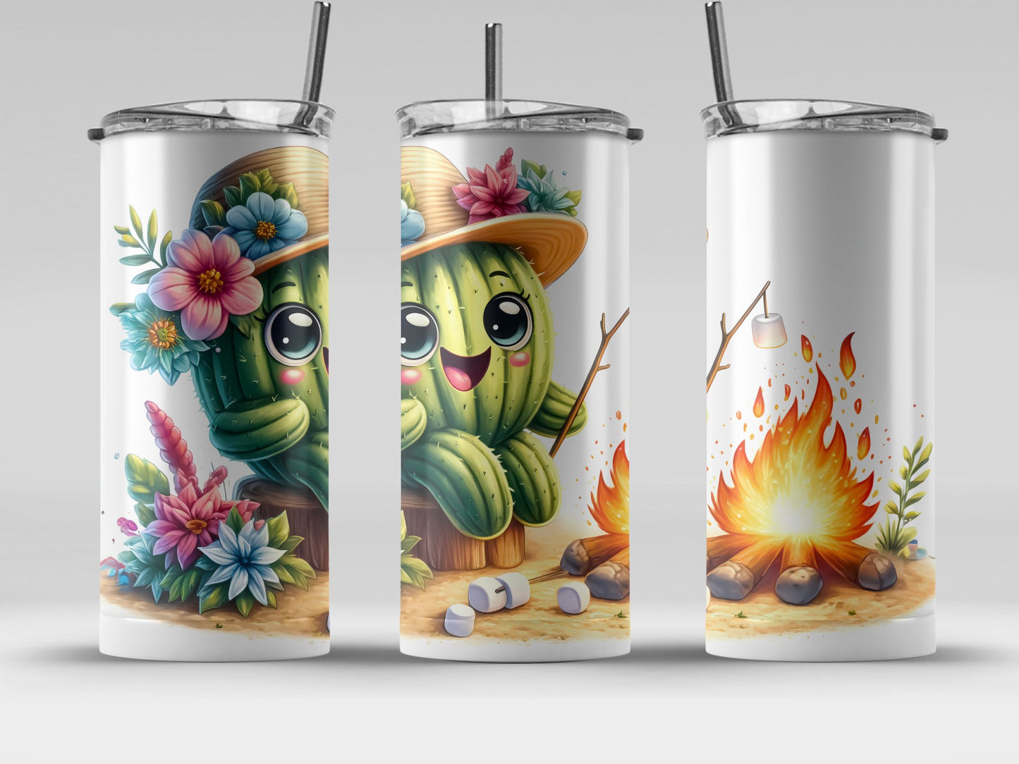 Cute Cactus Summer Fun Design Tumbler product