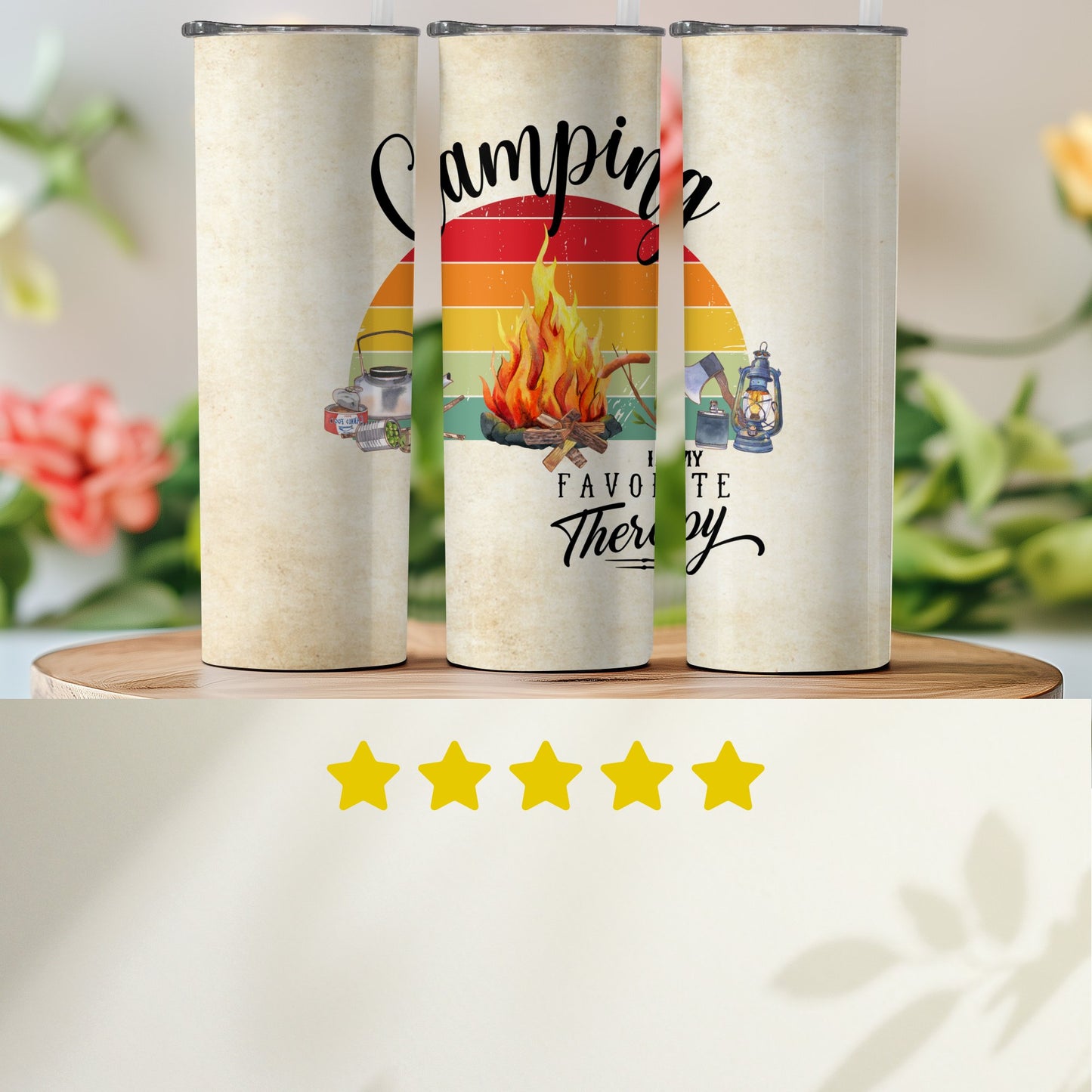 Camping Is My Favorite Therapy Tumbler product type