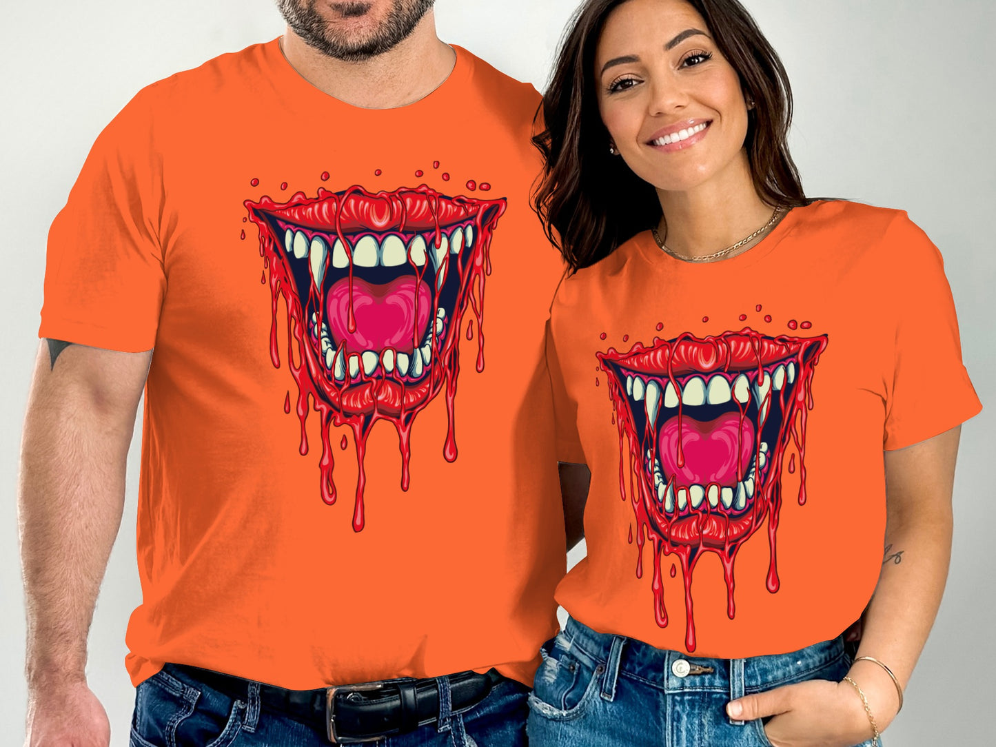 Dripping Vampire Mouth Halloween T-Shirt product type