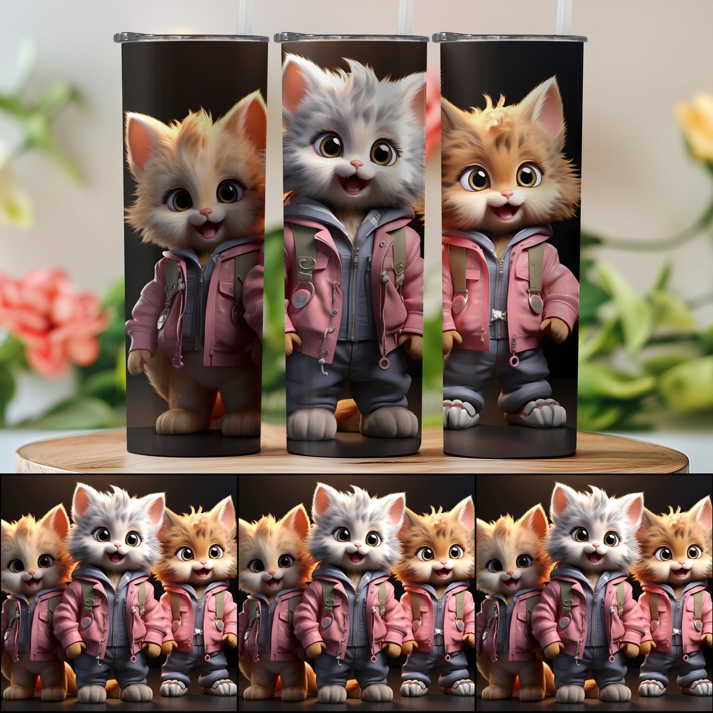 Adorable Kitten Companions Tumbler product