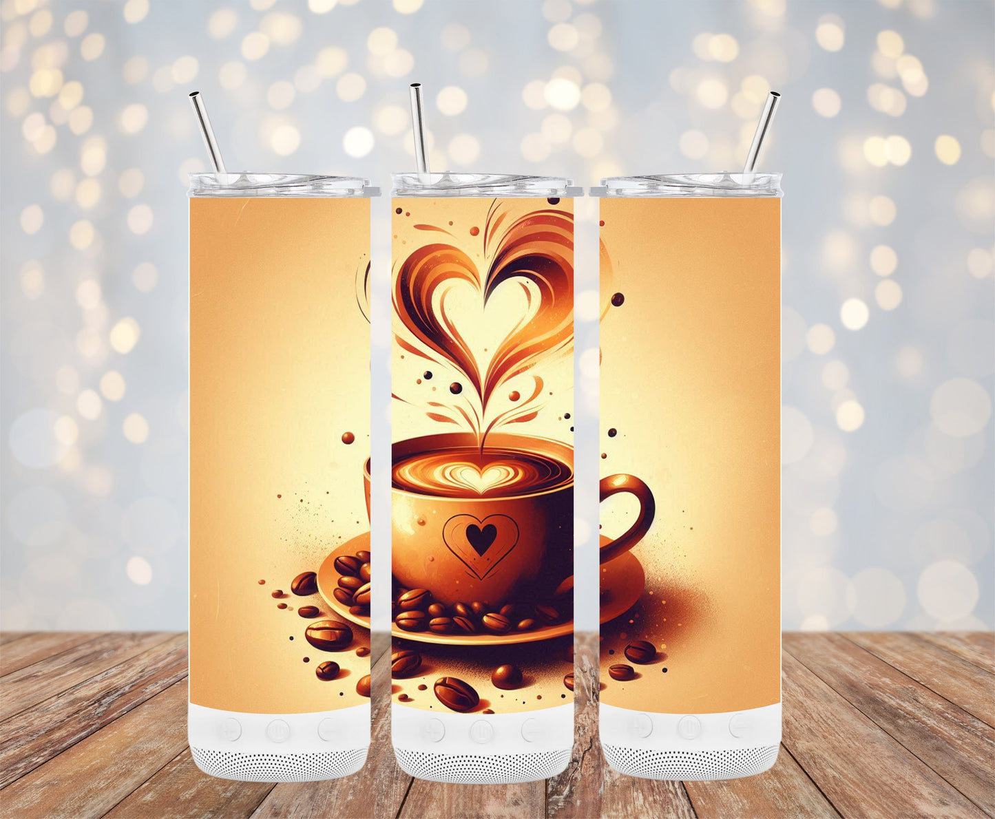 Heart Coffee Art Insulated Tumbler product type