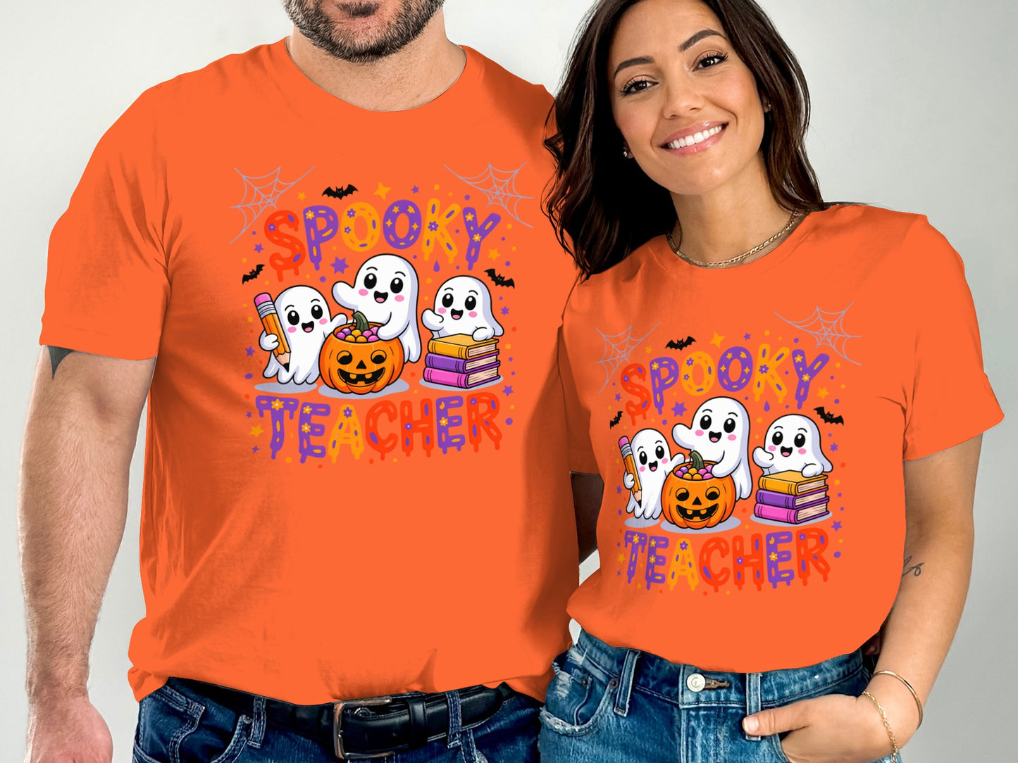 Spooky Teacher Ghost Design Halloween Themed Shirt product type