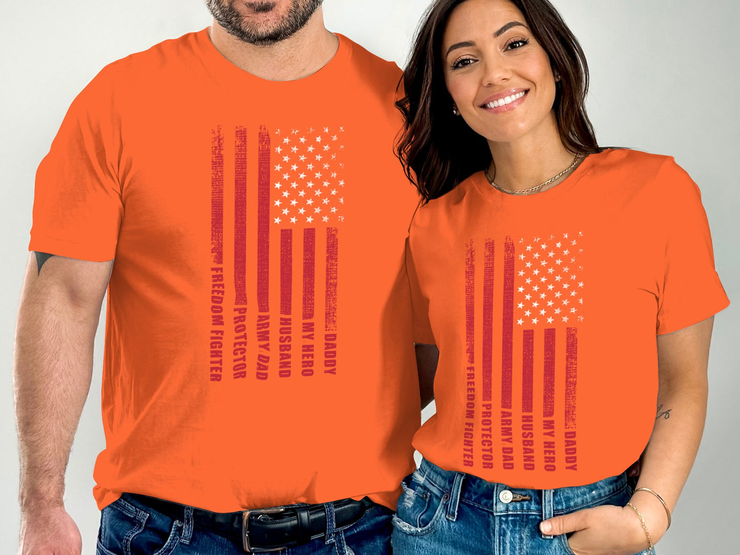 Patriotic Daddy Hero Partner Protector Family Shirt product