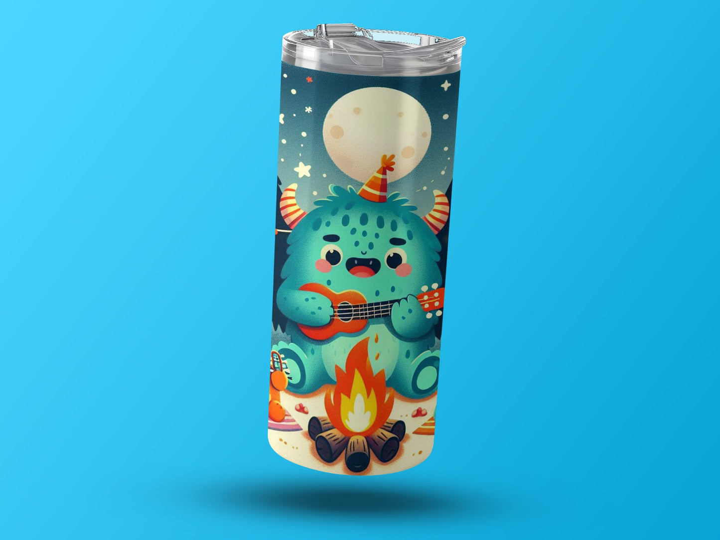 Adorable Monster Campfire Scene Insulated Tumbler product