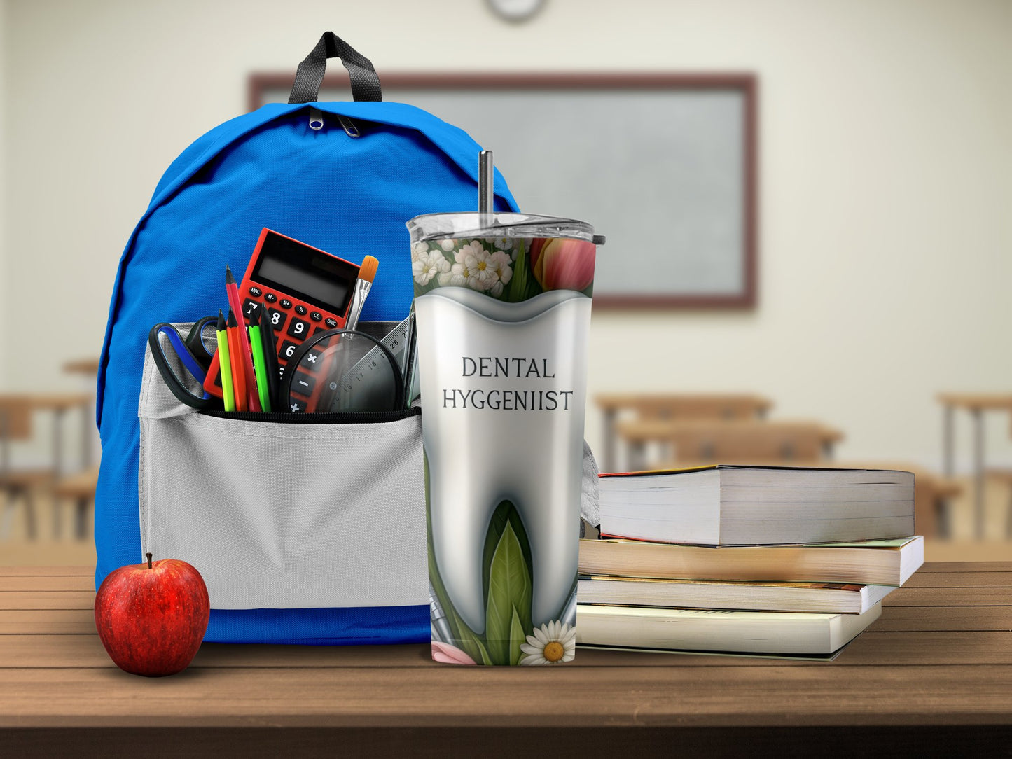 Dental Hygienist Floral Design Tumbler product