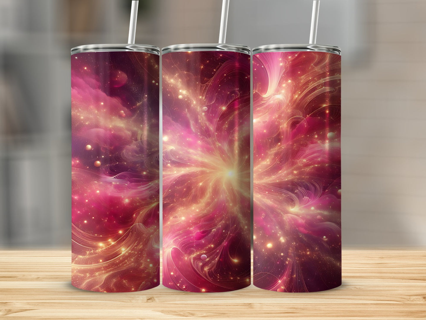 Vibrant Cosmic Explosion Art Design Tumbler product type
