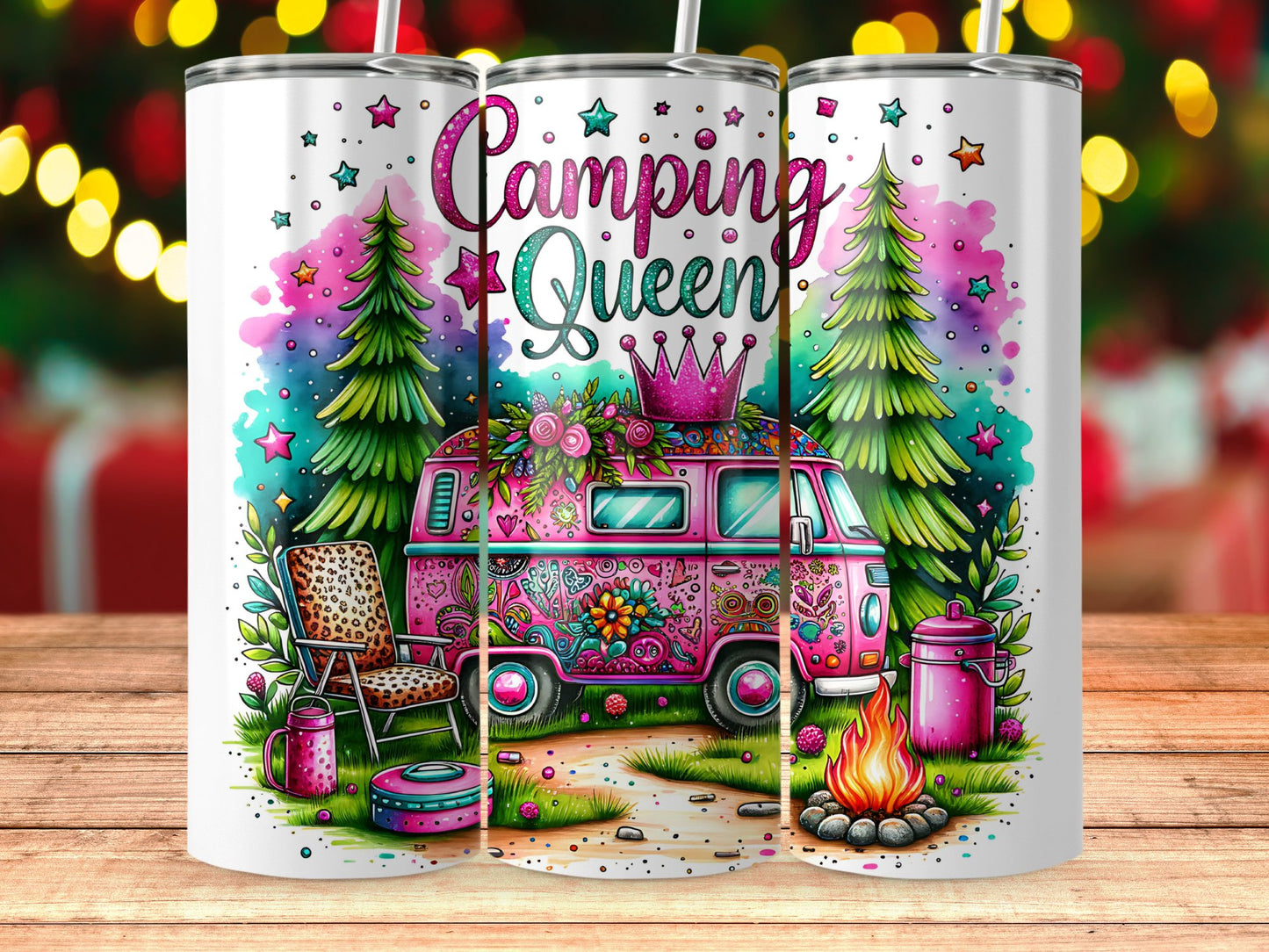 Camping Queen with Camper Tumbler product type
