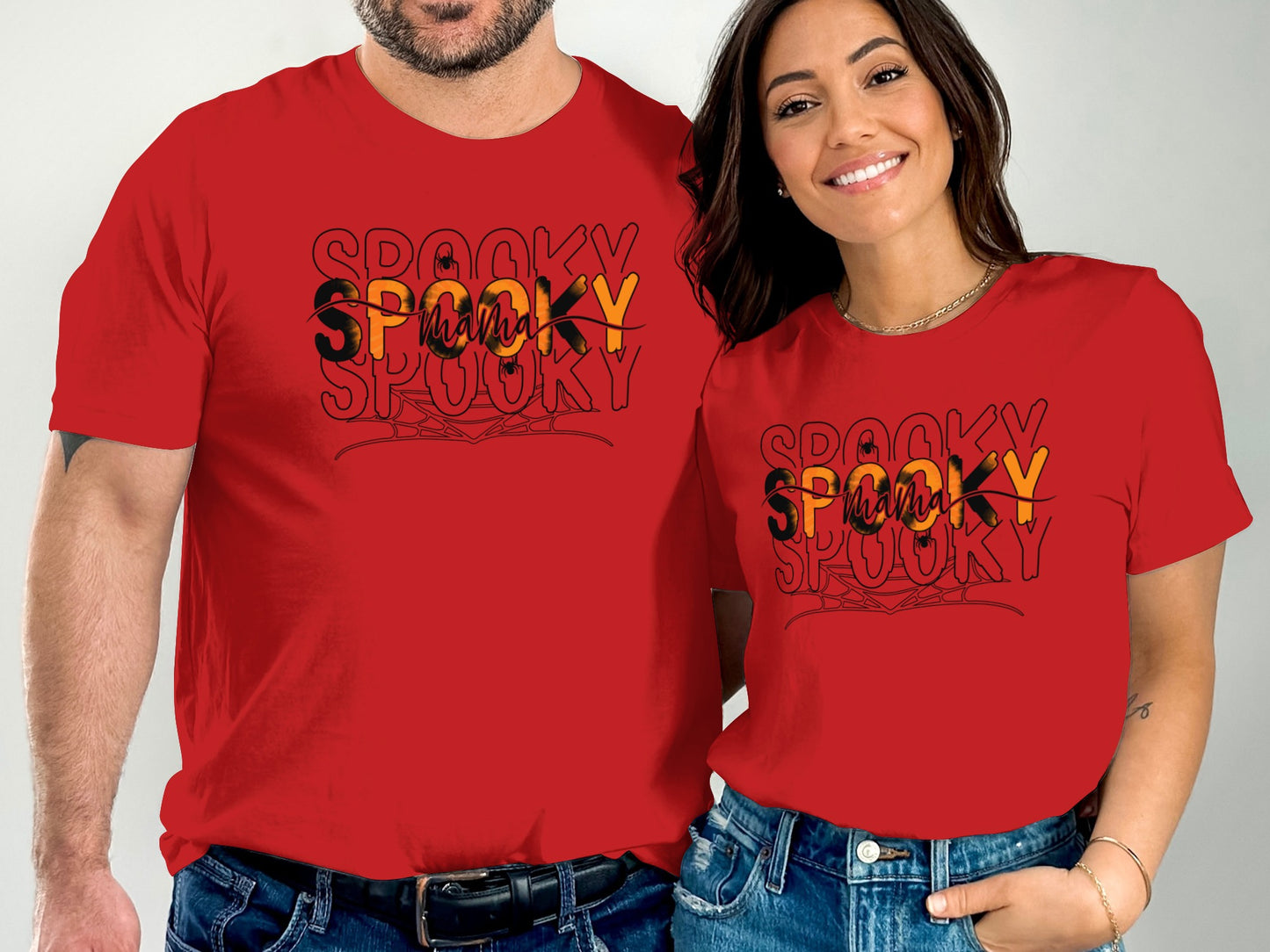 Spooky Mama Matching Halloween Graphic T-Shirt product type