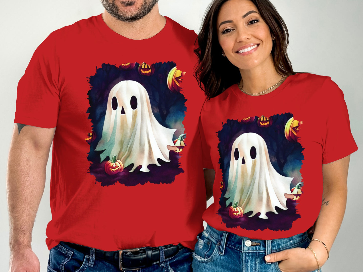 Matching Halloween Ghost Graphic Tee Shirt product type