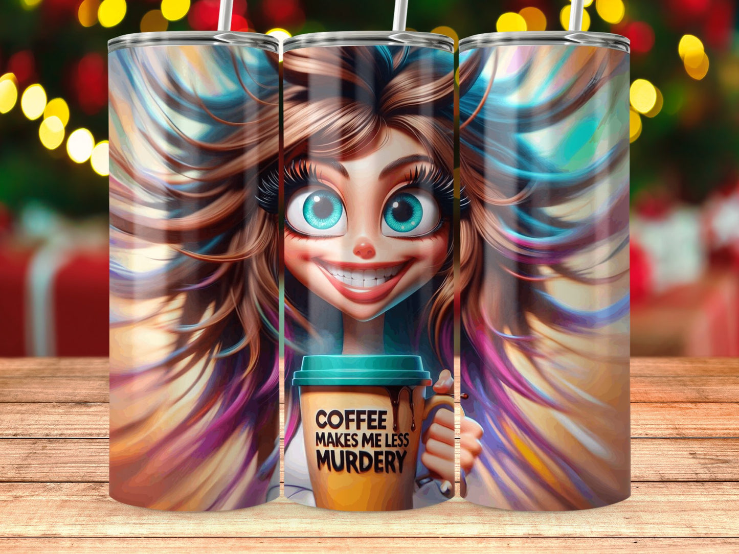 Coffee Makes Me Less Murdery Mug product