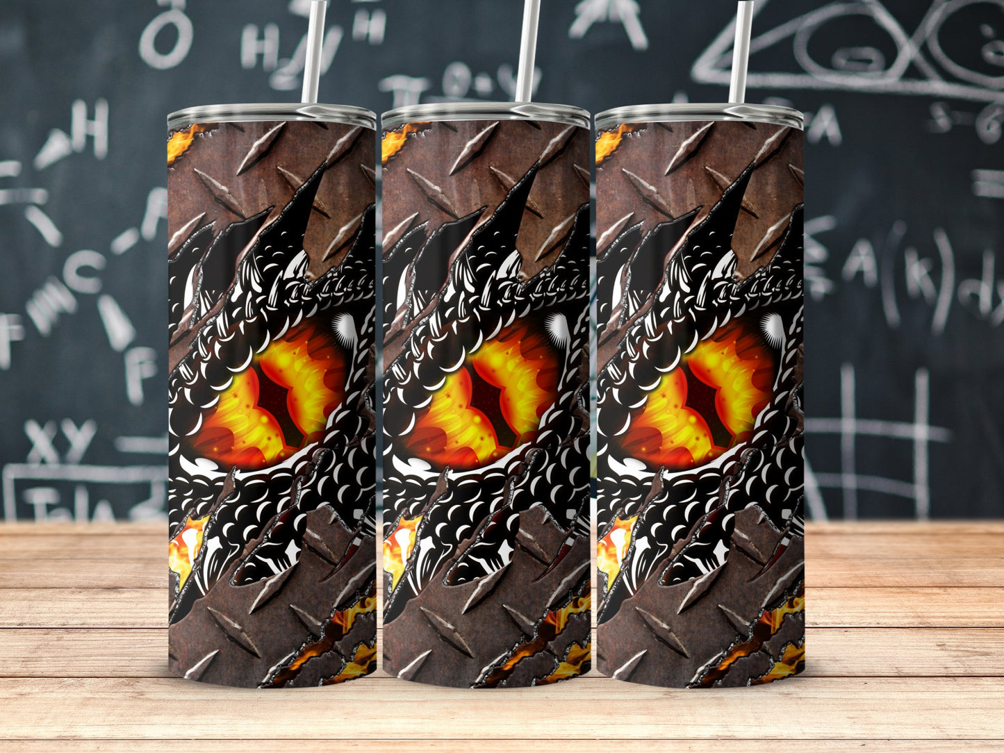 Dragon Eye Steel Pattern Graphic Tumbler Drinkware product type