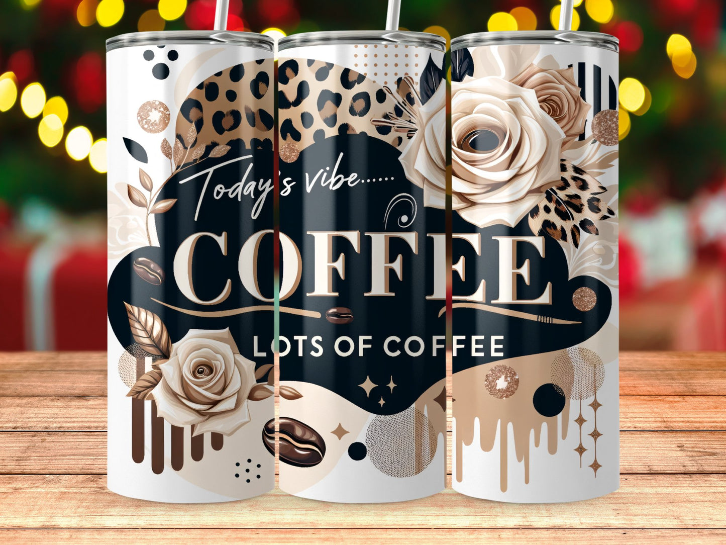 Stylish Coffee Design Tumbler Perfect for Coffee Lovers product