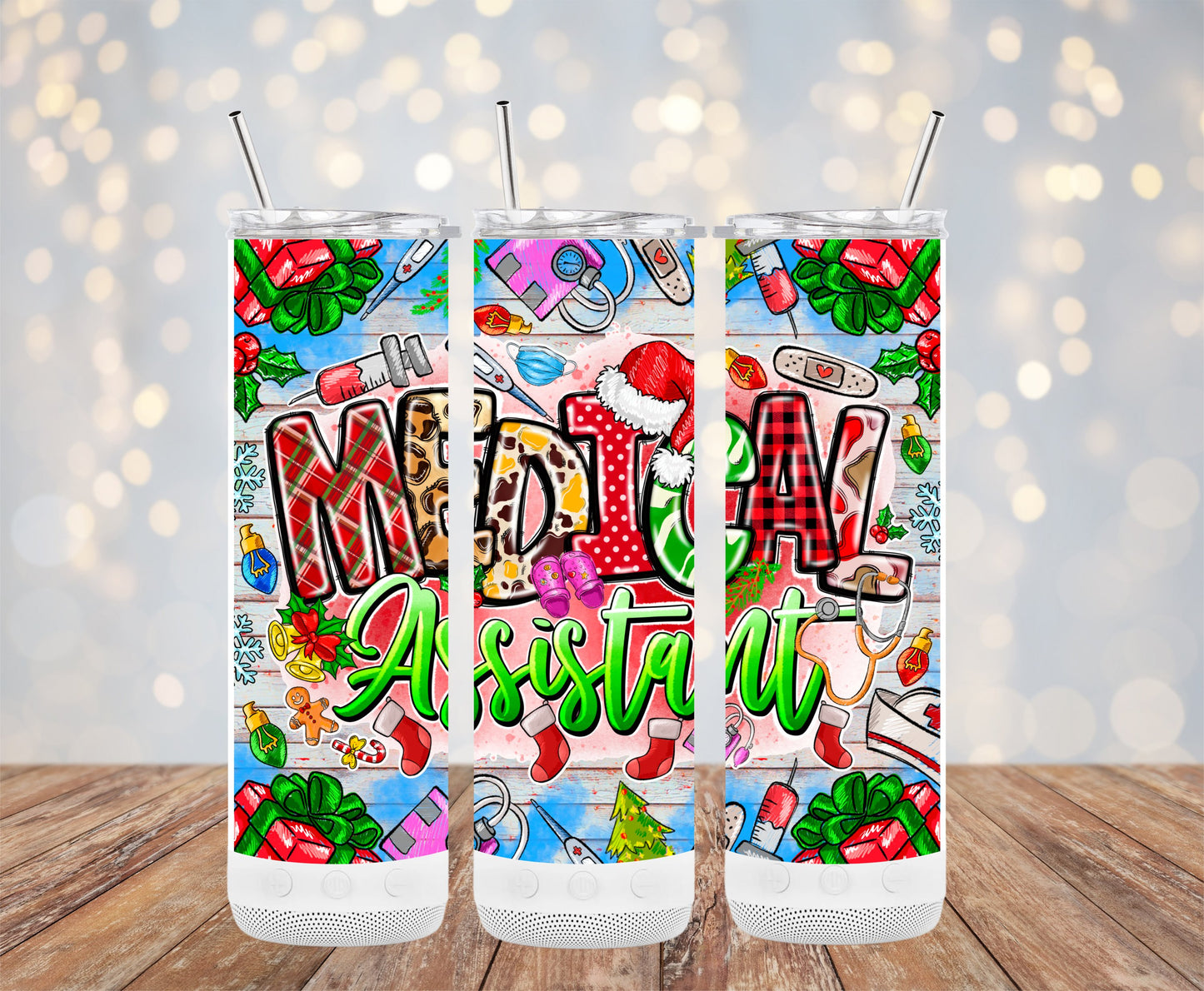 Medical Assistant Christmas Theme Tumbler product type