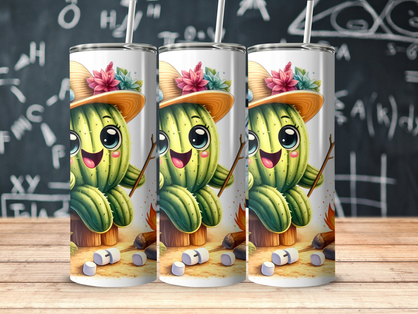 Adorable Cactus Character Tumbler Cup Product Type
