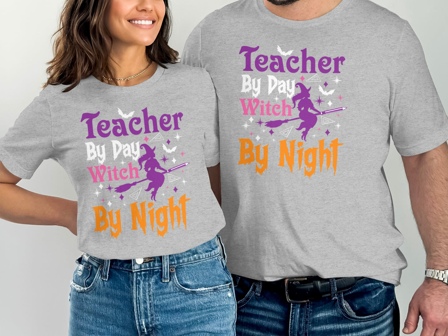 Teacher By Day Witch By Night Halloween T-shirt product type