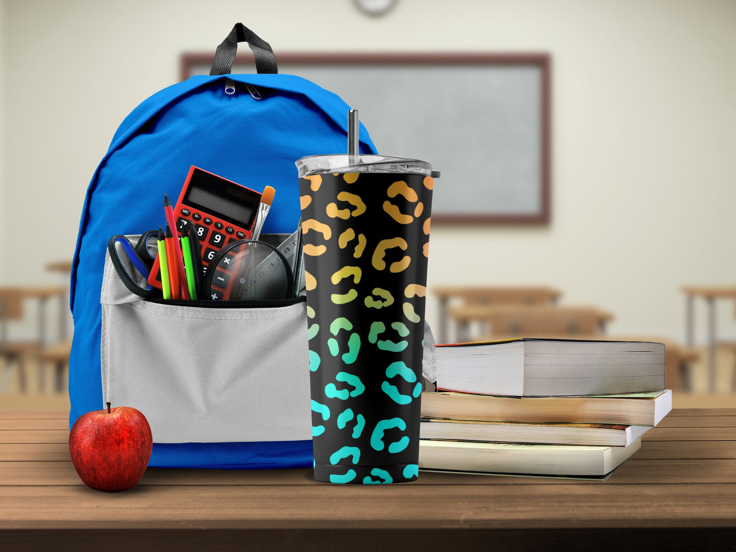 Colorful Leopard Print Insulated Tumbler product type