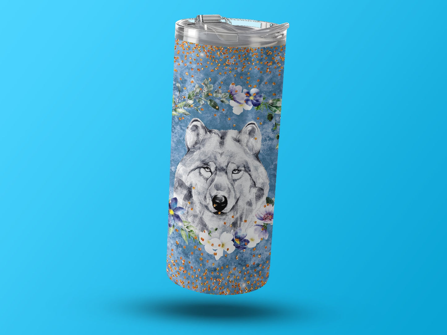 Blue Wolf Art Insulated Tumbler Drinkware product