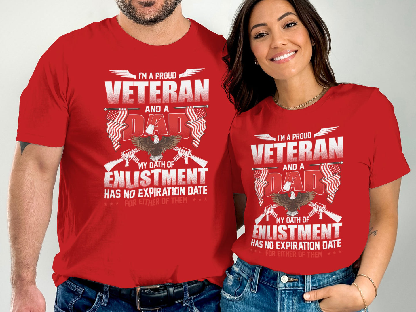 Proud Veteran and Dad Enlistment No Expiration Date product