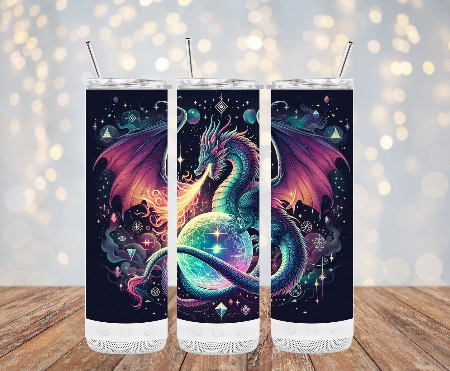Magical Dragon Fantasy Art Tall Tumbler product type