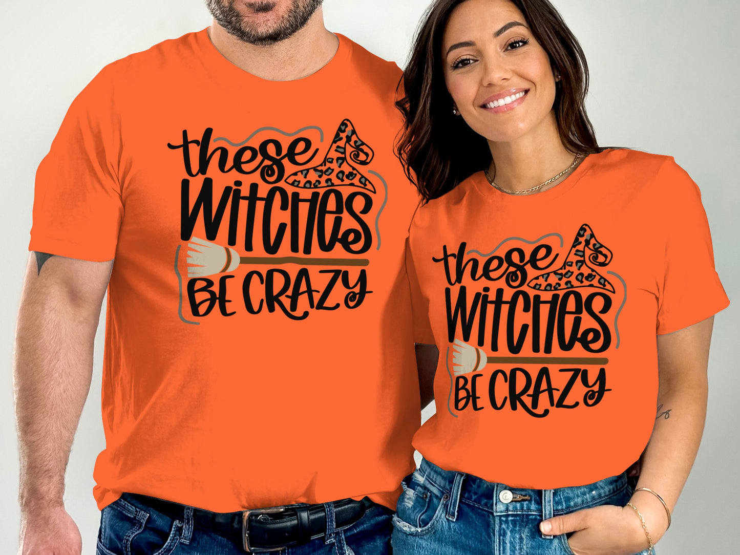 These Witches Be Crazy Halloween Graphic Shirt product