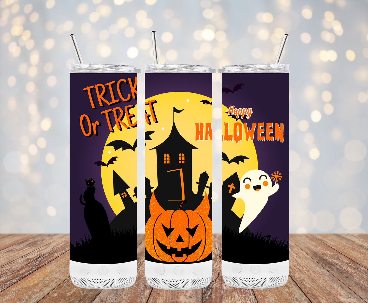 Trick or Treat Happy Halloween (Halloween Tumblers)