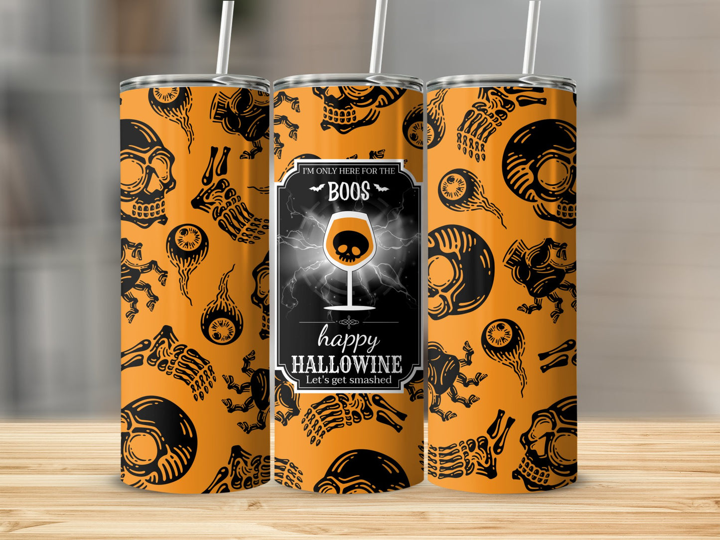Hallowine Let's Get Smashed (Halloween Tumblers)