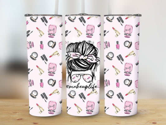Makeup Life Messy Bun Tumbler