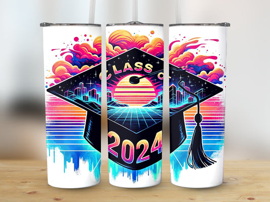 Neon Class of 2024 (Graduation Tumbler)