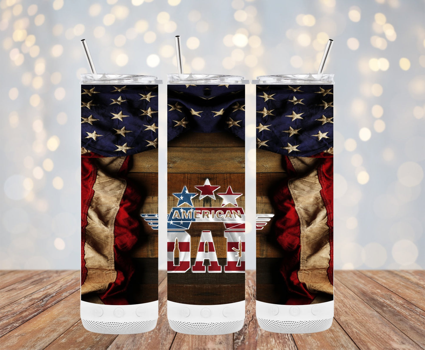 American Dad Flag Tumbler