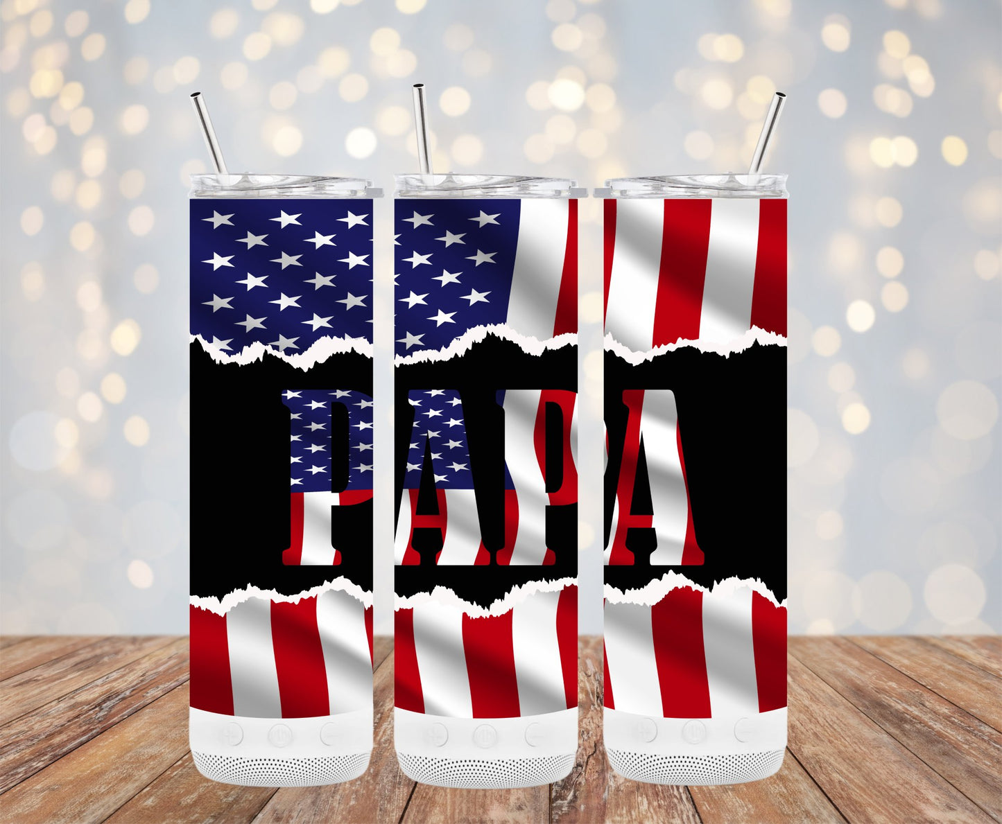 PAPA American Flag 91069 Tumbler