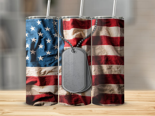 Military Dog Tags  Tumbler