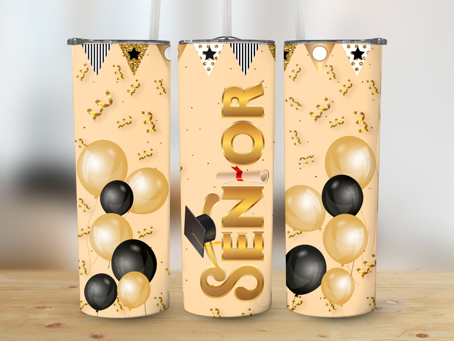 Senior Balloons (Graduation Tumbler)