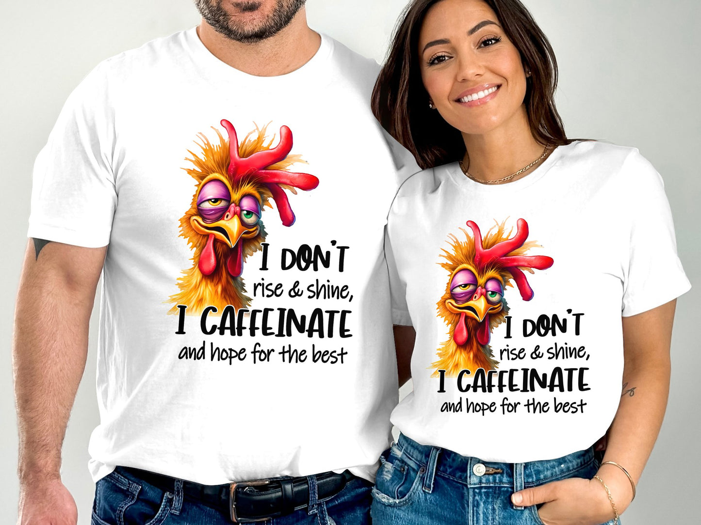 I don't rise & shine, I caffeinate and hope for the best