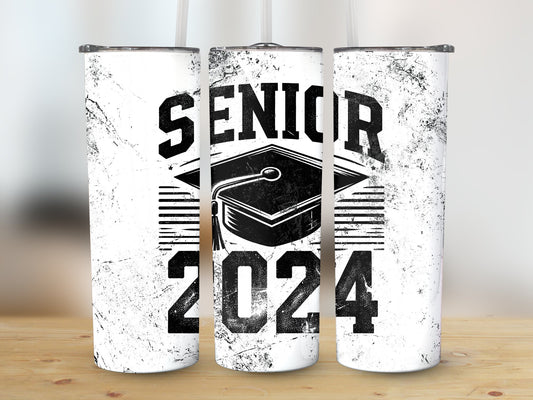 Grunge Senior 2024 (Graduation Tumbler)
