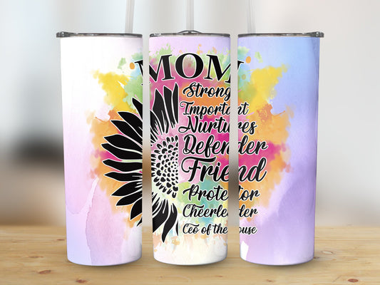 Mom Strong- Important-Nurtures-Defender-Friend-Protector-Cheerleader-Ceo Of the House