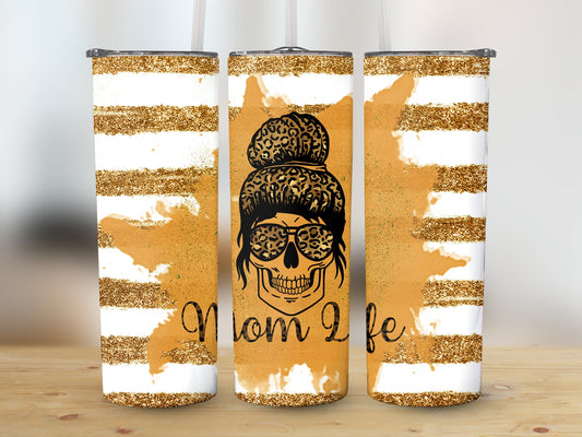 Mom Life Stripes Tumbler